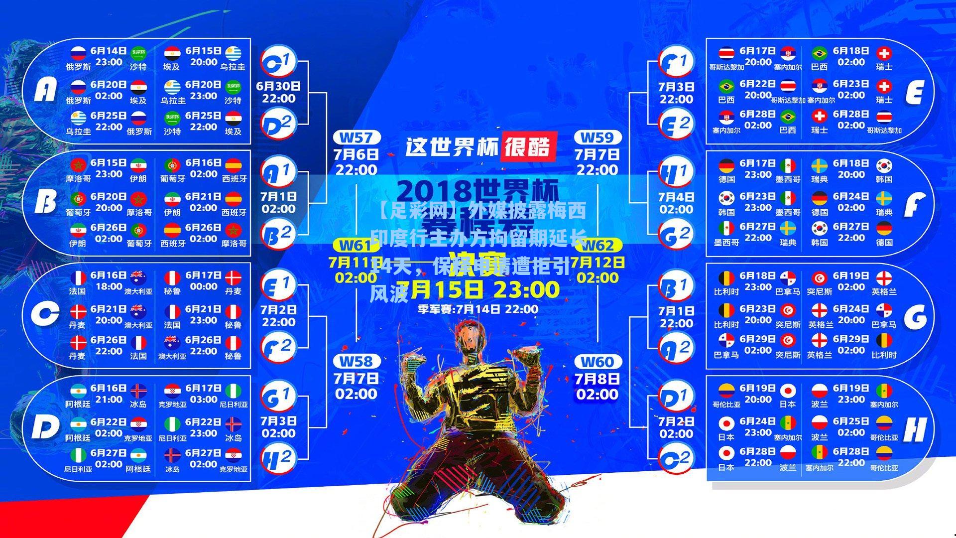 外媒披露梅西印度行主办方拘留期延长14天，保释申请遭拒引风波